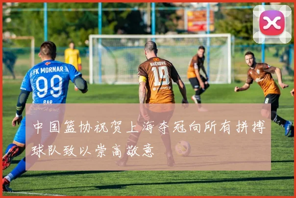 中国篮协祝贺上海夺冠向所有拼搏球队致以崇高敬意